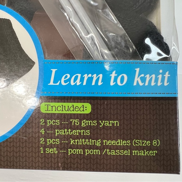 In the Loop Made by Me Learn to Knit Hat Scarf or Fingerless Gloves Gift Idea - Picture 2 of 4